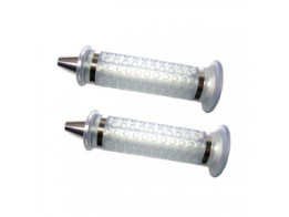 Griffe "Konik", transp./chrom, gesc hl, 7/8"-22 mm, L=122 mm,