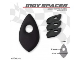 Indy Spacer | Honda | schwarz | Sta hl | VPE 4 Stck | Maße: L