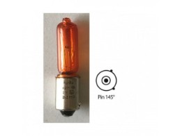 Halogenbirne | gelb | lang | 12V | 21W BAY9S | Pin 145° | E-