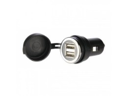 Doppel-USB 2.0-Adapter 12V-24V/5W, wasserdicht, max. 2x 1000