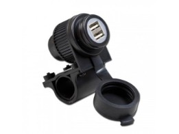 Doppel-USB-Bordsteckdose | 12V DC | Sicherung 2A für 7/8"+1"