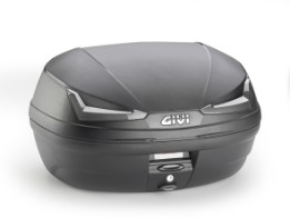 E455 Simply Monolock Topcase, mit P latte, 45 L., schwarz, mi