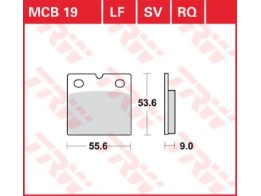 Scheibenbremsbelag MCB019SV