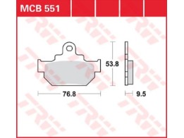 Scheibenbremsbelag MCB551
