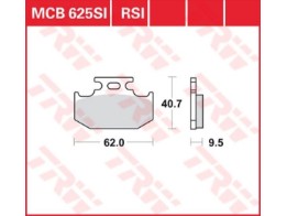 Scheibenbremsbelag MCB625SI