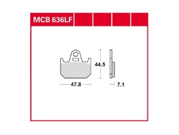 Scheibenbremsbelag MCB636
