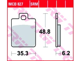 Scheibenbremsbeläge MCB827