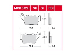 Scheibenbremsbelag MCB672SH