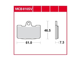 Scheibenbremsbelag MCB810SV