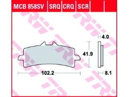Scheibenbremsbelag MCB858SV