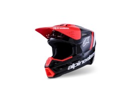 S-M3 Radium MX Helm Alpinestars schwarz/rot