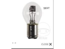 LAMPE 12V25/25W BA20D JMP