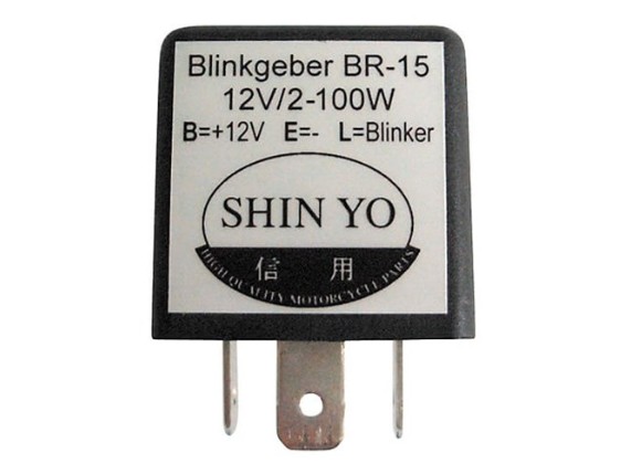 208-020, Shin Yo Blinkrelais 12 V 2/100 W; l