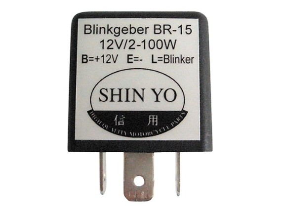 208-020, Shin Yo Blinkrelais 12 V 2/100 W; l