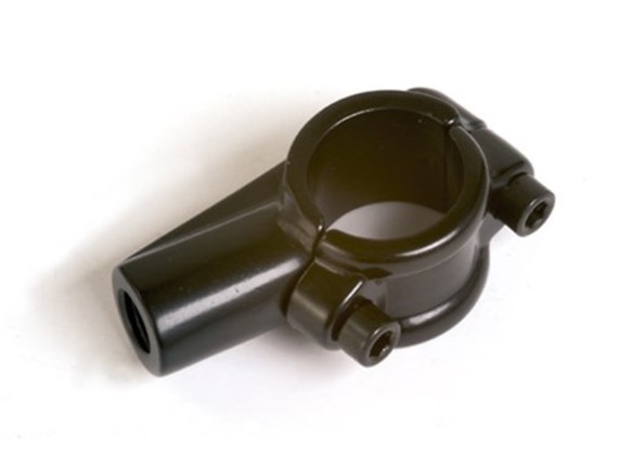 305-055, Spiegelschelle; schwarz; mit 10mm R