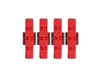 Bremsbelag rot, für alle unbeschich teten Felgenoberflächen (