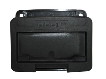 Adapterplatte Basil für VR-Körbe sc hwarz,auch f. Klickfix-Ha