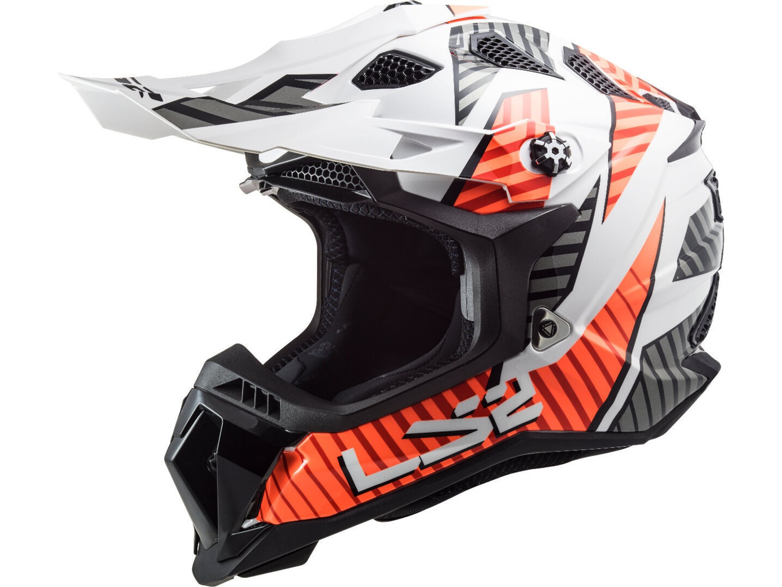 Helm - MX700 Subverter Astro gloss white orange, S