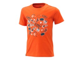 Kids Radical Tee orange - Kinder Kurzarm T-Shirt 
