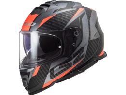 Helm - FF800 Storm Racer matt titanium fluo orange