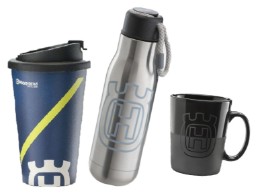 Geschenke Set 03 - KTM Team Coffee To Go Mug - Thermo Bottle - Logo Mug