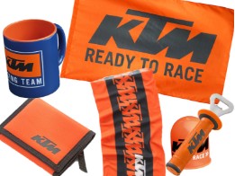 Geschenke Set 06 - Radical Wallet - Radical Allrounder - Bottleopener - Team Mug - Towbar Cap - KTM Flag