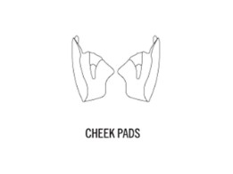 Helmpolster - Cheek Pads 
