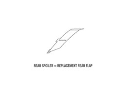 Replacement Rear Flap (Small) - Austauschspoiler (klein)