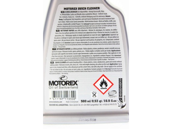 304378, MOTOREX QUICK CLEANER WIPE & GO