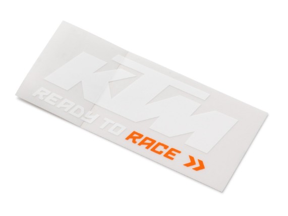 3PW1772800, LOGO STICKER WHITE/ORANGE