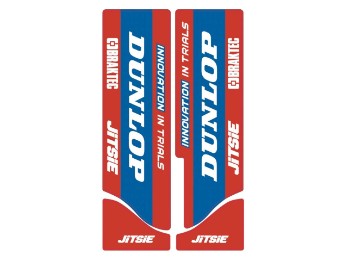 Paioli Gabelaufkleber DUNLOP