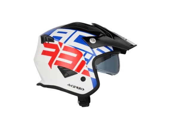 AC Helm weiß-blau-rot seite