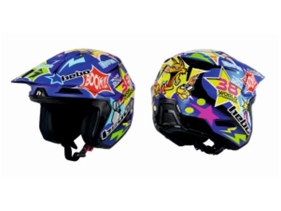 HC1074AL, Hebo Zone Pro Toni Bou 38 Helm blau