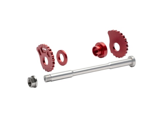 Hinterrad Achssatz rot 3