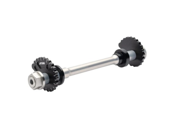 Hinterrad Achssatz schwarz 2