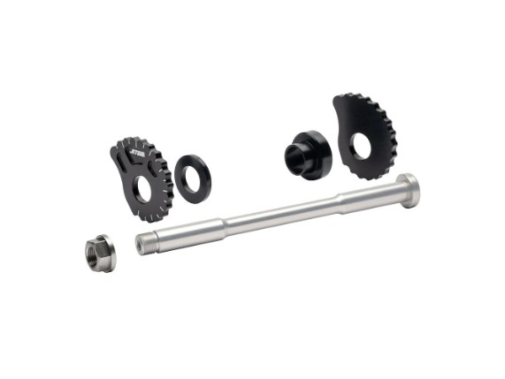 Hinterrad Achssatz schwarz 3
