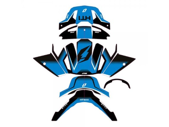 HT1 Aufkleber blau