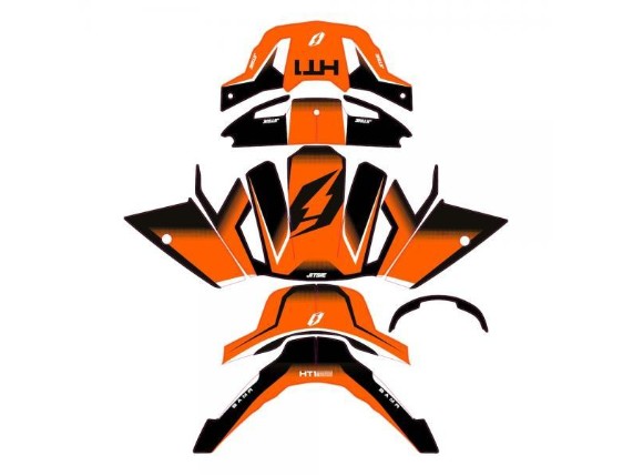HT1 Aufkleber orange