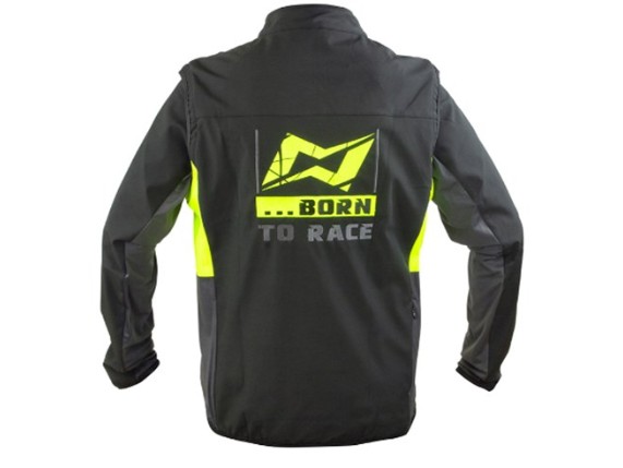 Mots Jacke gelb hinten