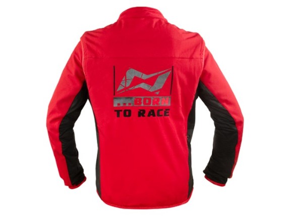 Mots Jacke rot hinten