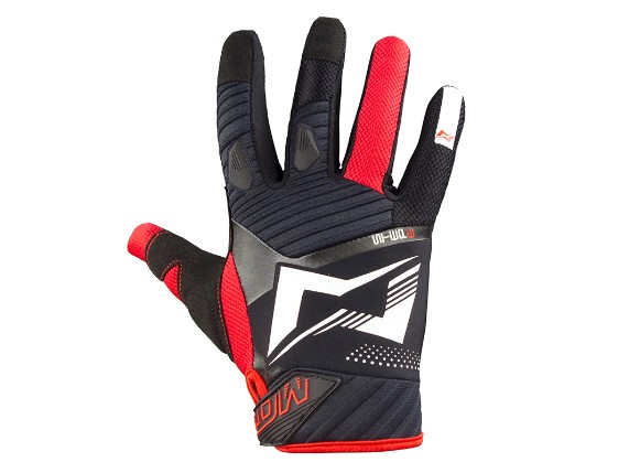 [MT1115LNR] Gloves STEP6 (Negro-Rojo, L)