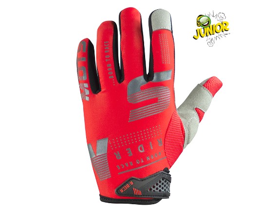[MT1610LR] Guantes RIDER5 Junior (Red, L (10 years))
