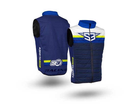 S3 Gilet blau, gelb