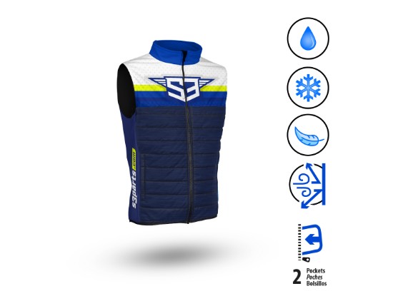S3 Gilet blau, gelb 2