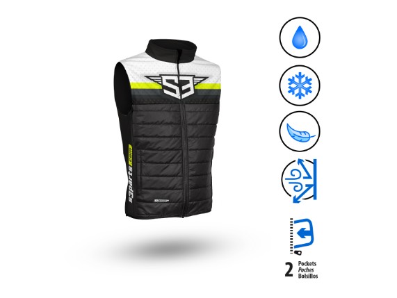 S3 Gilet schwarz, gelb 2