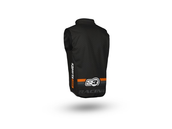 S3 Gilet schwarz, orange 3