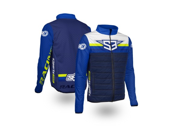 S3 Hypridjacke blau, gelb