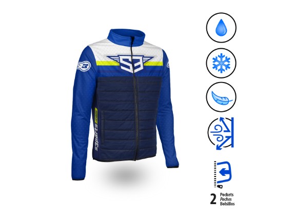 S3 Hypridjacke blau, gelb 2