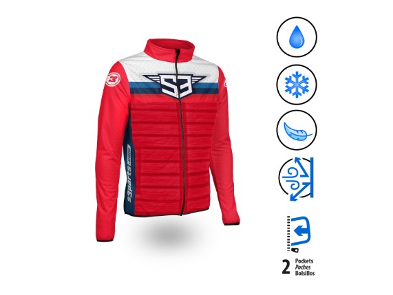 S3 Hypridjacke rot 2