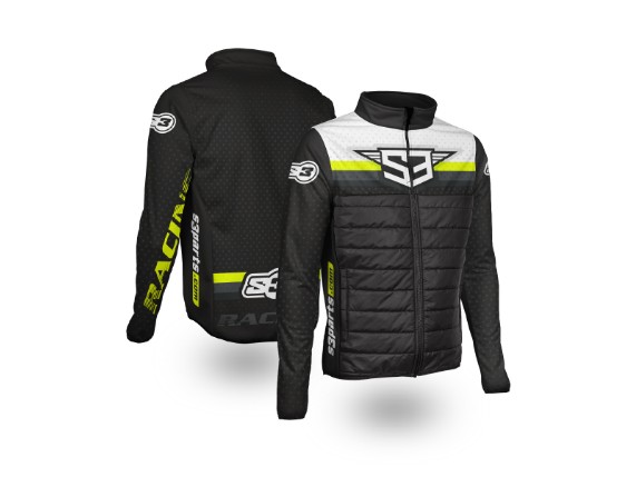 S3 Hypridjacke schwarz, gelb